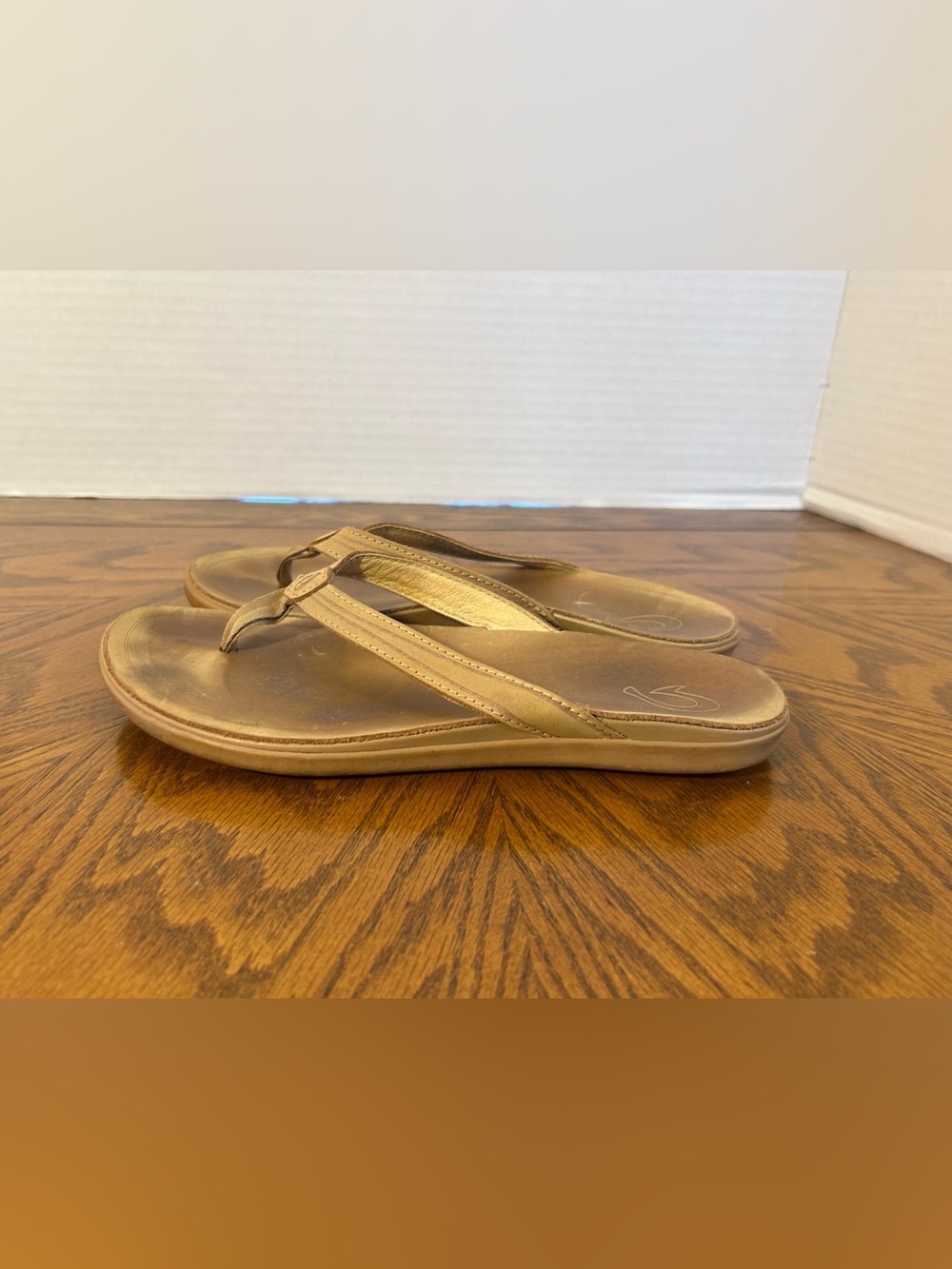 Olukai Aukai Brown Leather Sandals Women’s Size 7 Boho Casual